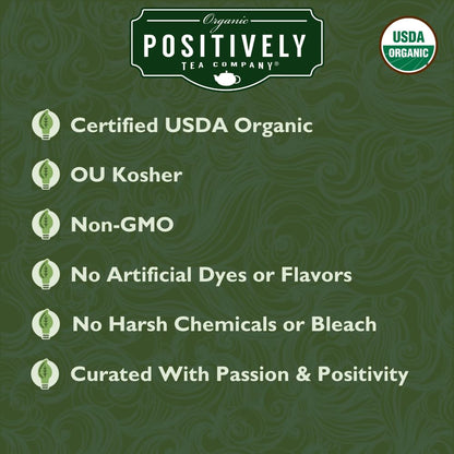 Organic Positively Tea Company, Lavender Chamomile, Herbal Tea, Loose Leaf, 16 Ounce