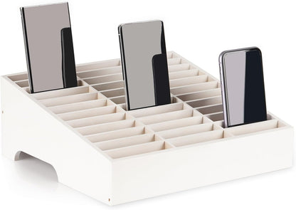 36 Slots Cell Phone Holder Classroom, Wooden Phone Lock Box