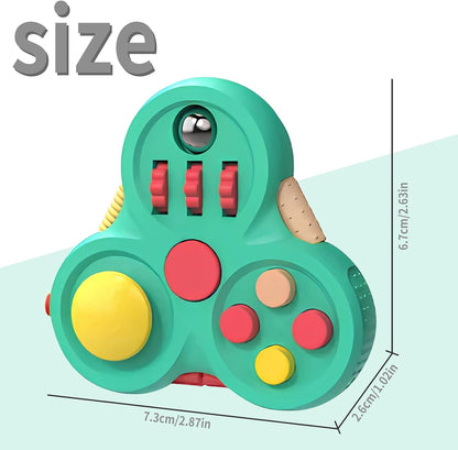 Yrissmiss Fidget Toys for Adults, Fidget Pad Easter Basket Stuffers for Boys Girls,Stress Relief Cube Clicker Controller with Quiet Fidgets,ADHD Autism Fidget Spinner for Office Desk Travel