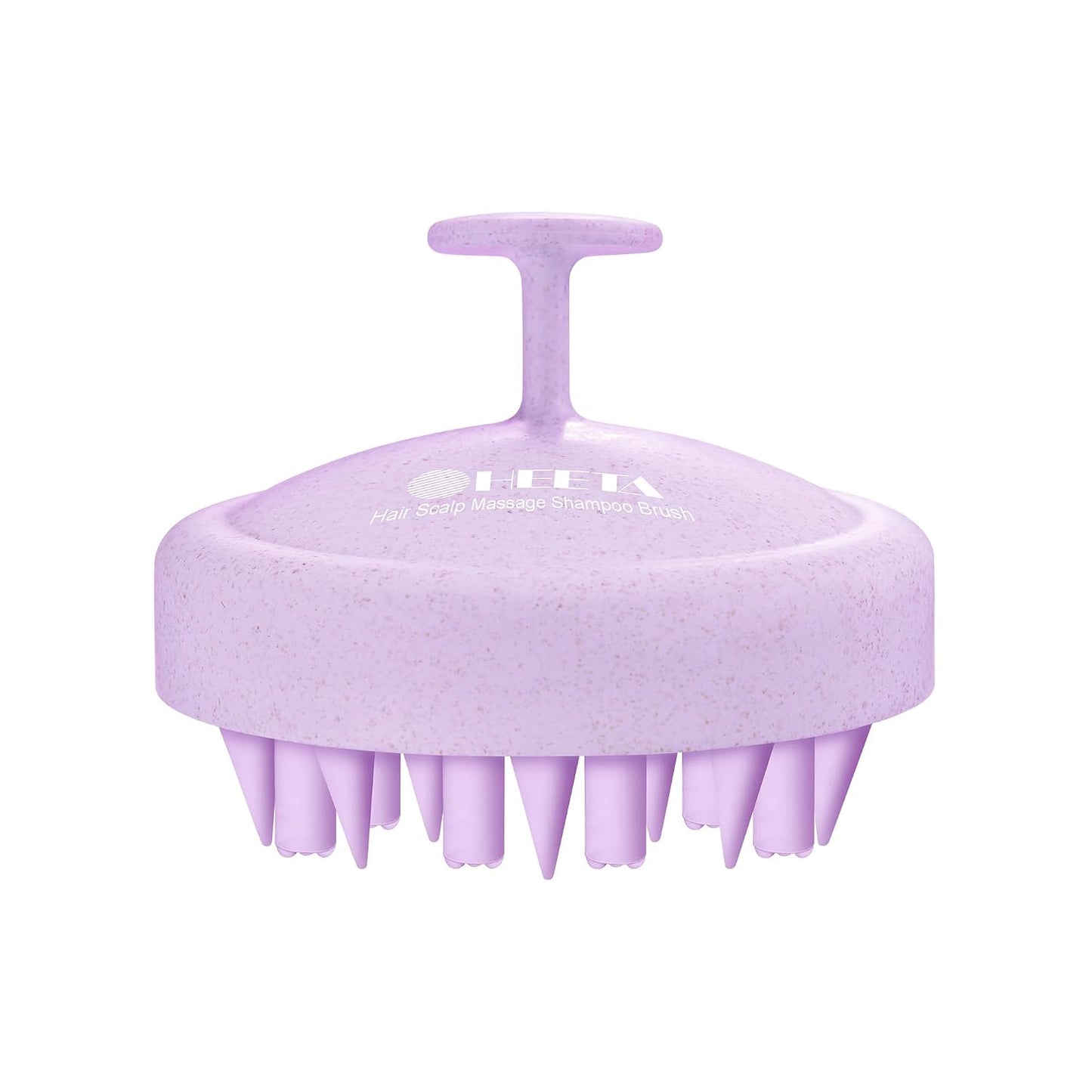 HEETA Hair Scalp Massager for Hair Growth, Shampoo Brush, Scalp Scrubber Exfoliator with Soft Silicone Bristles for Dandruff Removal to Relieve Stress, Wet Dry Use Updated Material, Beige