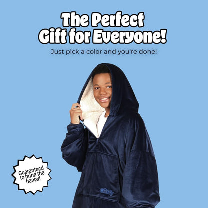 THE COMFY Original | From Shark Tank | Patented | Oversized Sherpa Wearable Blanket Hoodie| Gift for Women & Men | One Size