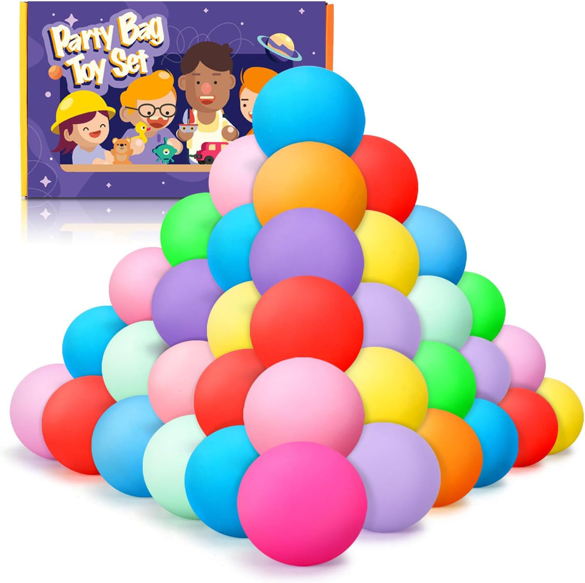 12PCS Color-Changing Stress Balls - Soft, Squeezeable Stress Relief Balls for Relaxation, Ages, Ideal for Parties, Home, Classroom, and Office Use, Slow-Rebound Design, Portable