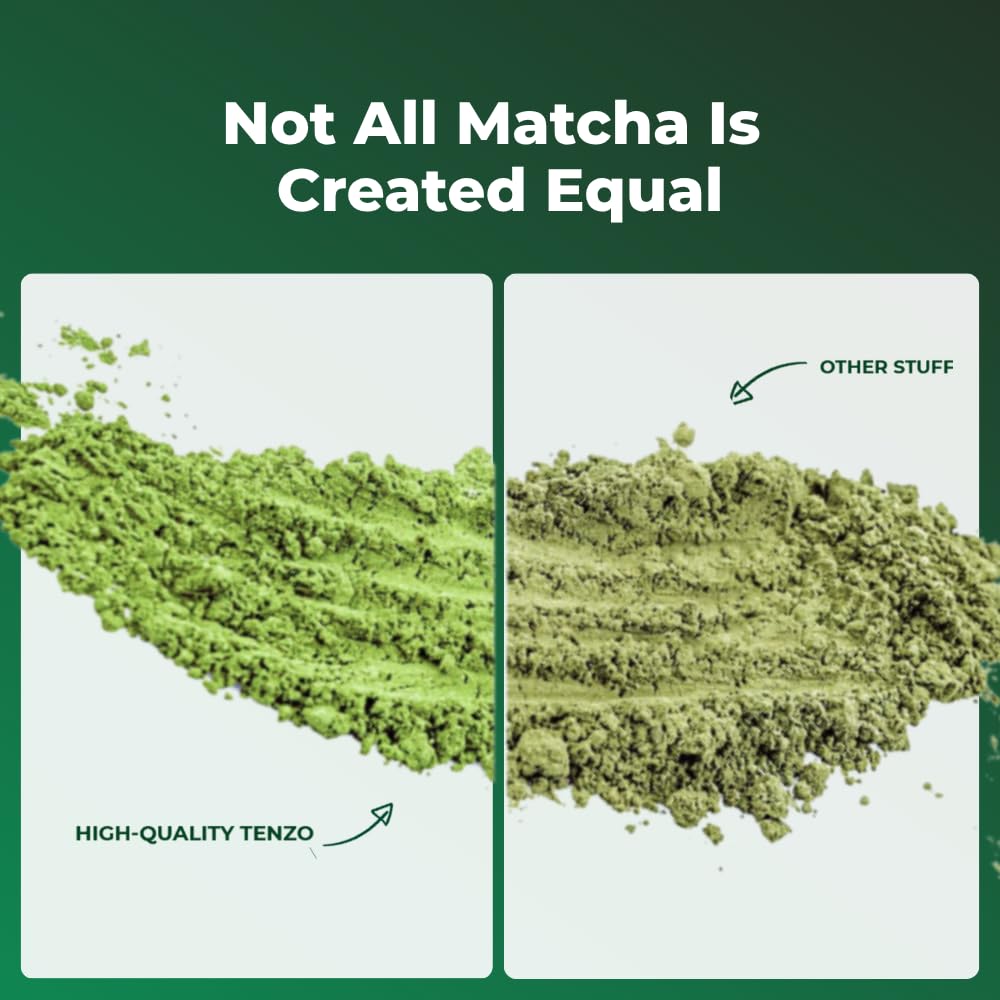 Tenzo Matcha Green Tea Powder, Organic Cafe Sweetened Matcha Latte Green Tea Powder, Ceremonial Barista Crafted Mix - Authentically Japanese - Matcha Latte Mix (35.27 Ounce)