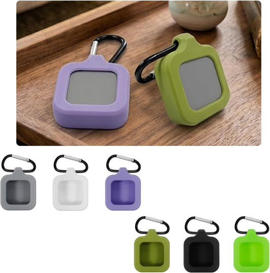 Silicone Protective Case for Brick Phone Access Blocker Device,Soft Portable Cover with Carabiner Clip,Phone Access-Blocking System Device Shell，Black