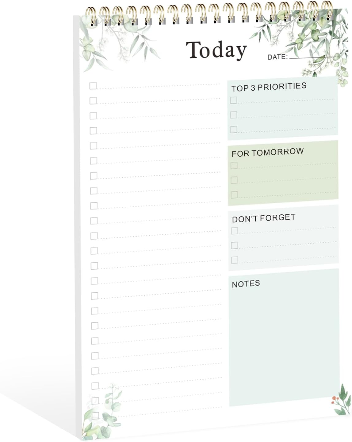 Weekly To Do List Notepad, Undated Planner with 52 Sheets (8.5''x11'') | Desk Accessories and Supplies, Women & Man, Home School & Work