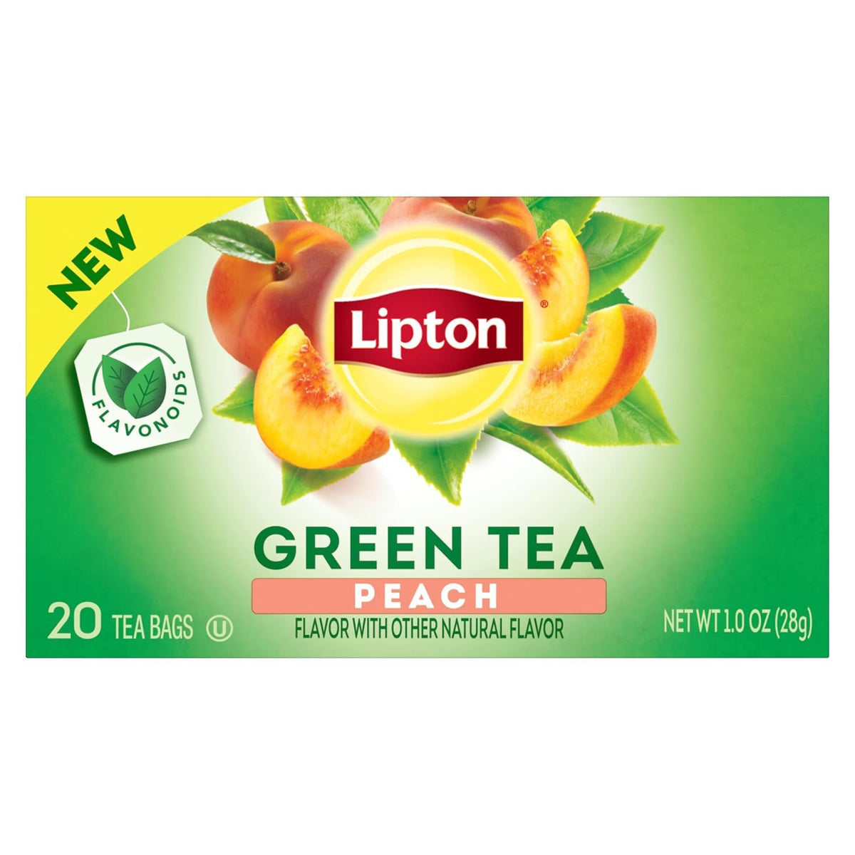 Lipton Green Tea Variety Pack, Honey Ginger, Lemon & Peach, 20 CT (2 ea)
