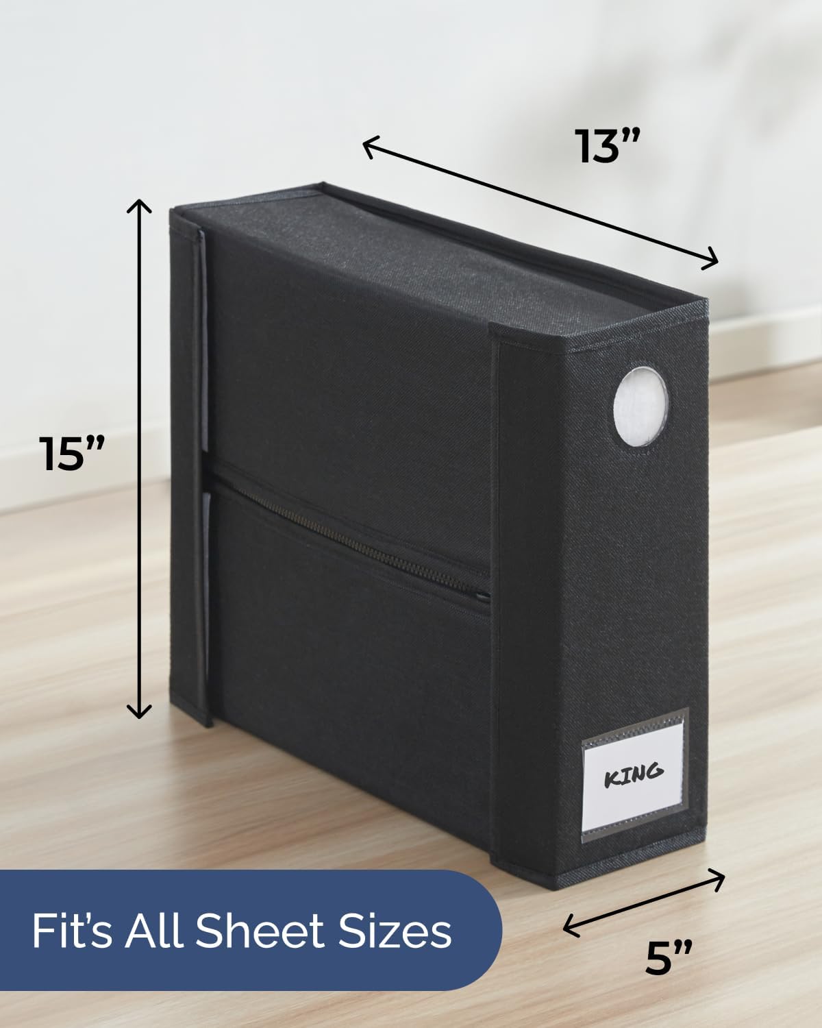 Sheet Organizers - Foldable Sheets Set Organizer - King/Queen - Grey