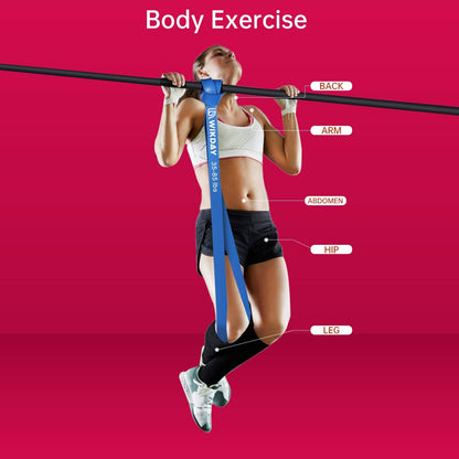 WIKDAY Resistance Bands for Working Out, Exercise Bands, Workout Bands, Pull Up Assistance Bands for Body Stretching Training Physical Therapy Muscle Training for Men & Women