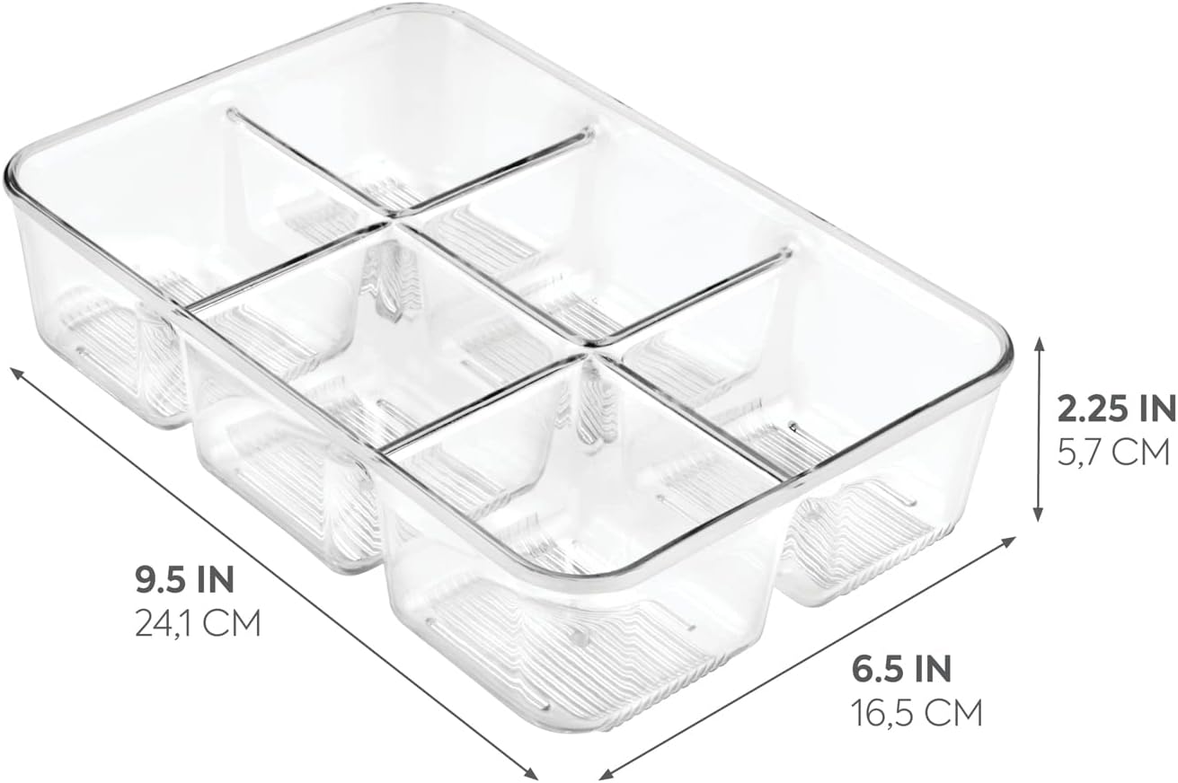 iDesign Clear Tea Bag & Sugar Packet Organizer
