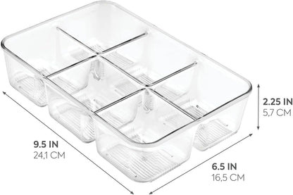 iDesign Clear Tea Bag & Sugar Packet Organizer