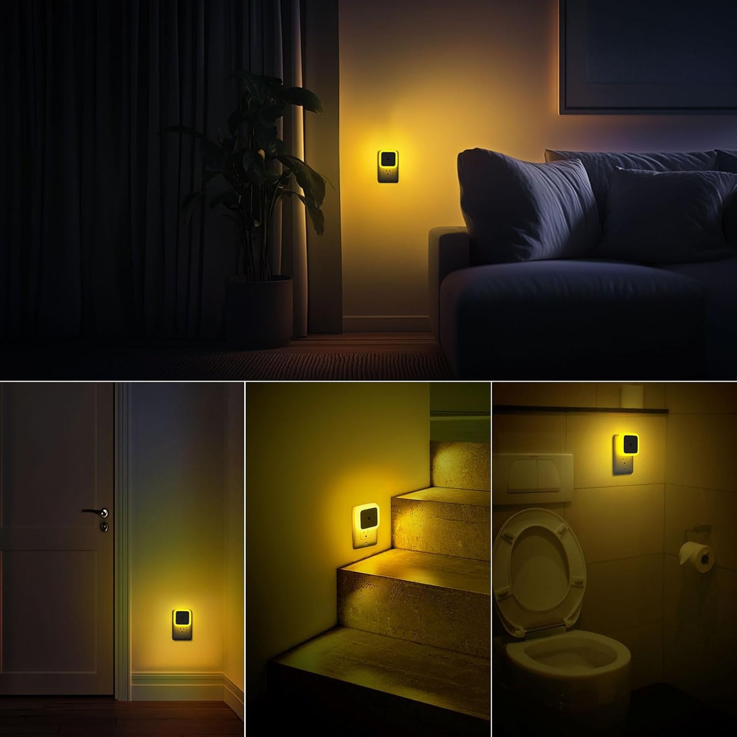 Sujeet Night Light, Night Lights Plug into Wall 8-Pack, Nightlight Plug in Night Light, Dusk to Dawn Night Lamp Led (Warm White)