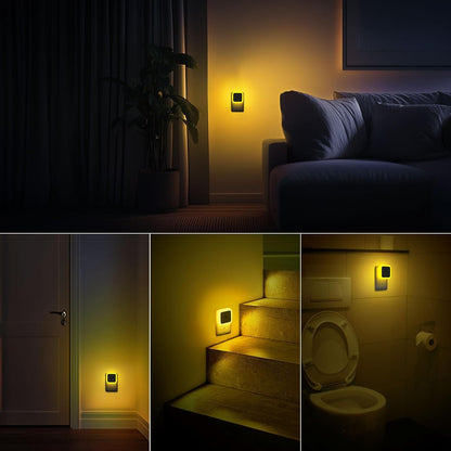 Sujeet Night Light, Night Lights Plug into Wall,Nightlight Plug in Night Light, Dusk to Dawn Night Lamp Led Night Lights for Adults Bedroom, Bathroom, Hallway (Amber)