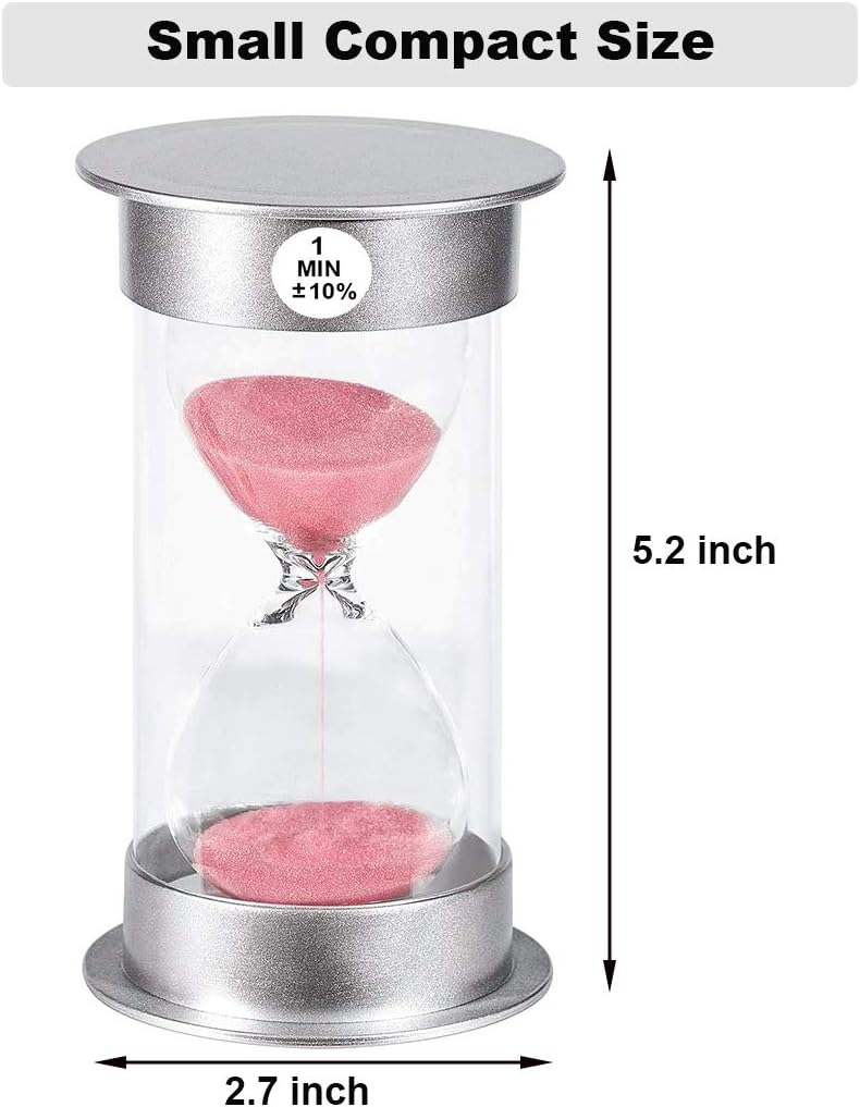 2 Minute Hourglass Sand Timer with Suction Cup,Unbreakable Sucker Sand Clock Timer 2 min,Plastic Mini Sand Watch,Rotatable Reloj De Arena for Kids Toothbrush(Blue)