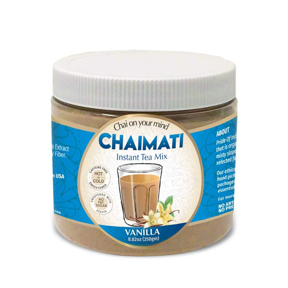 ChaiMati Cardamom Chai Latte Powder 2 lb | Instant Chai Tea Mix for Hot or Iced Drinks | Elaichi Chai Premix Makes 100 Cups, Low Caffeine Milk Tea for Home, Gifting & Parties