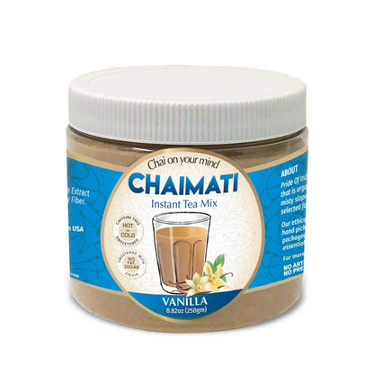 ChaiMati Cardamom Chai Latte Powder 2 lb | Instant Chai Tea Mix for Hot or Iced Drinks | Elaichi Chai Premix Makes 100 Cups, Low Caffeine Milk Tea for Home, Gifting & Parties