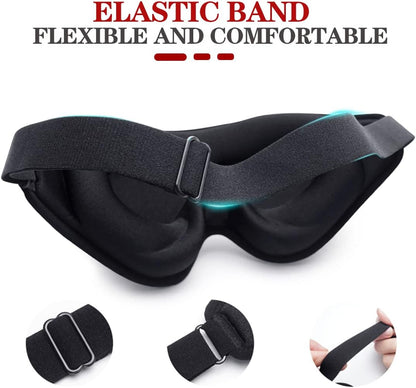 Sleep Mask, 3D Deep Contoured Eye Covers for Sleeping, 99% Block Out Light Eye Mask,Zero Pressure Cup Blindfold for Men Women, with Adjustable Strap for Sleeping, Yoga, Traveling (Pink)