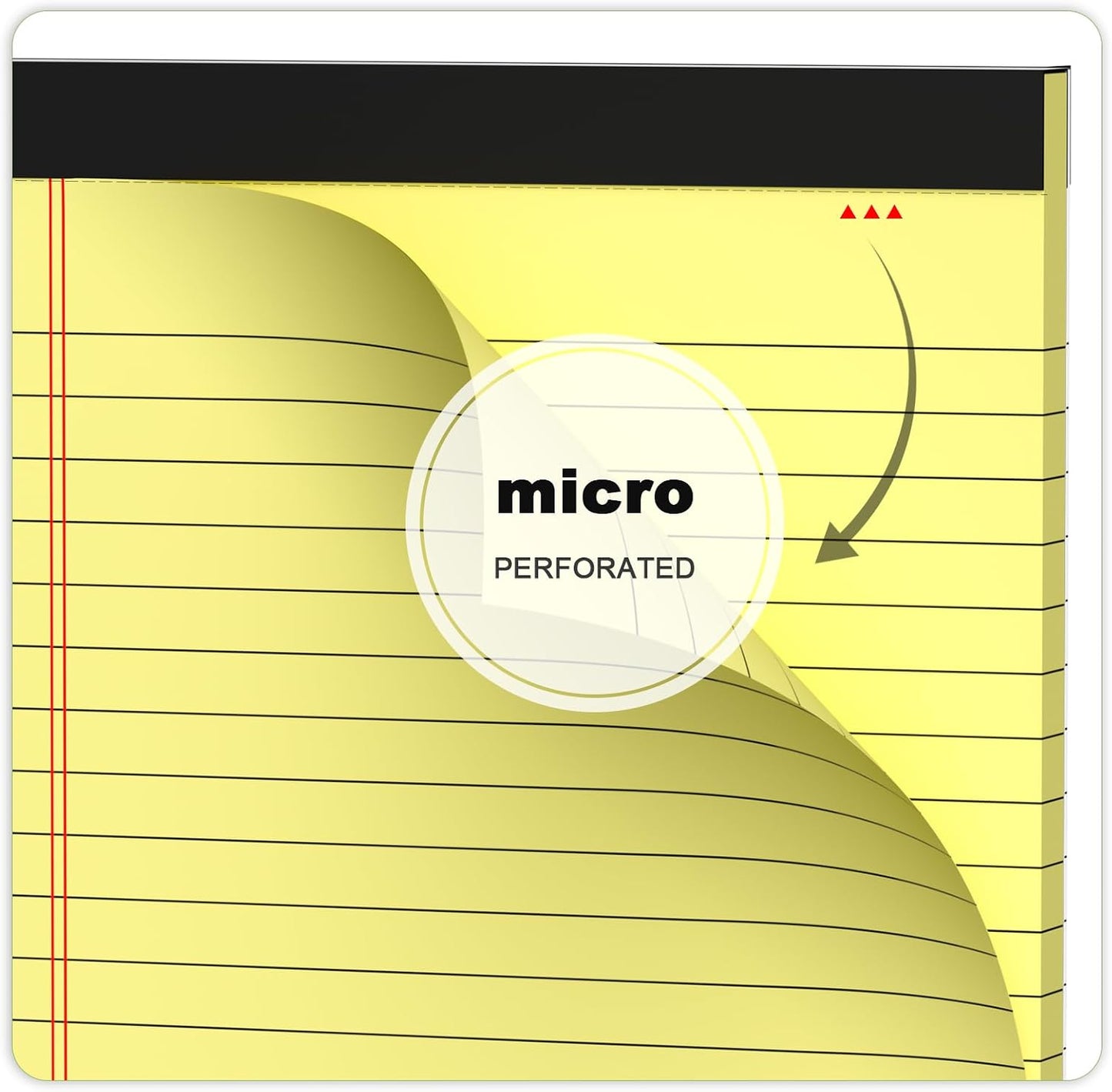 5pcs Small Note Pads 5x8 Notebook College Ruled Legal Pads Color Notepads 5 Pack Study Back Writing Pads 5 x 8 Perforated Narrow Ruled Pads of Paper for School & Office Supplies 30 Sheets/Pack