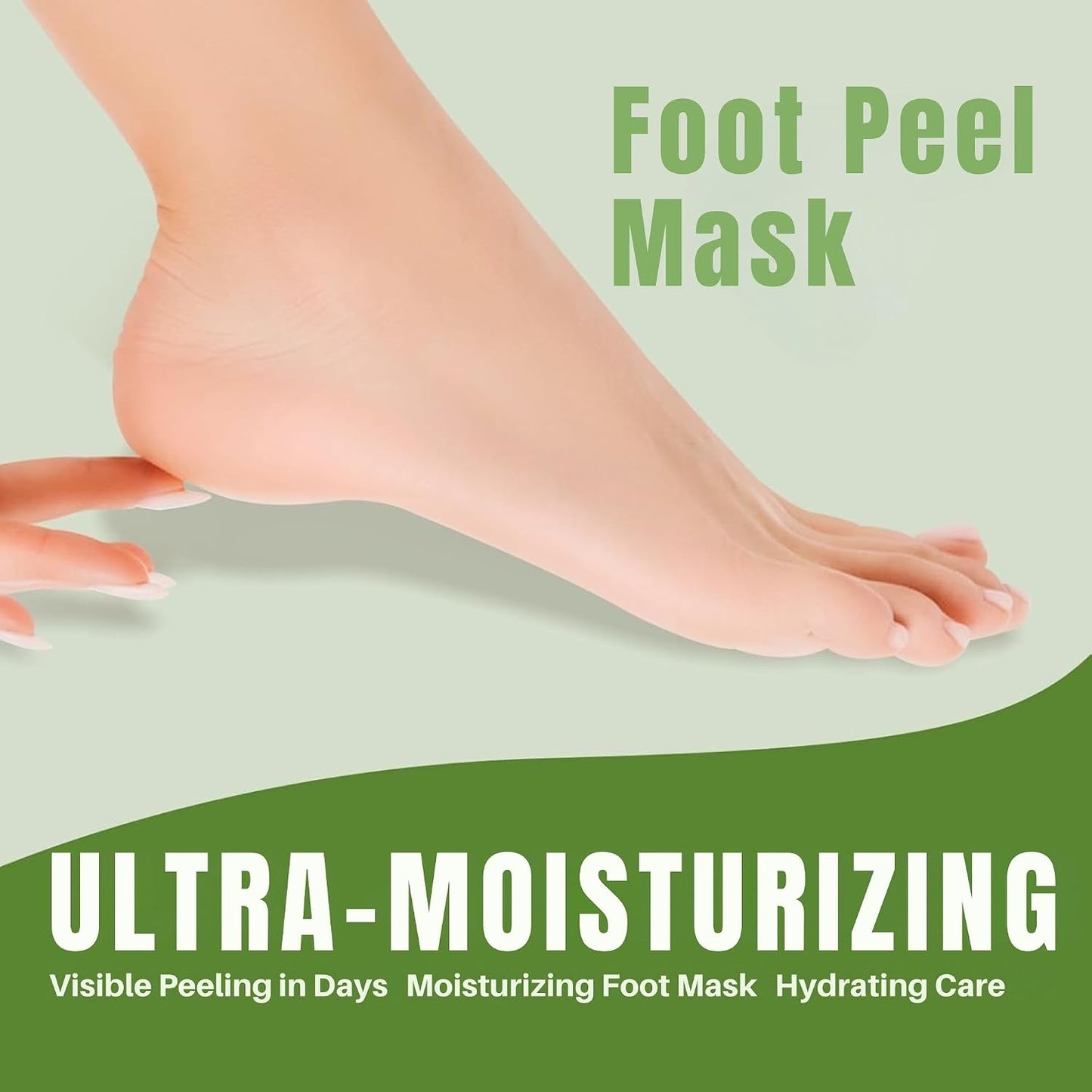 Oh K! Foot Peel Mask - Pomegranate - Foot Peeling Mask for Dry Feet and Cracked Heels - Feet Exfoliant with Pomegranate and Coconut Oil - 1 Pair