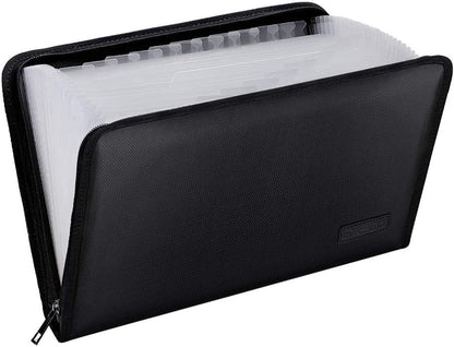 ENGPOW Expanding File Folder,Fireproof 13 Pockets Document Organizer Bag