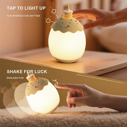 Night Light for Kids,Egg Night Light for Baby Nursery, 3-Level Dimming &30-Min Timer Portable Nursery Night Lamp forBaby Nursery & Kids Bedroom,BPA Free, Eye Caring, Soft
