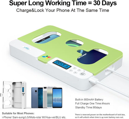 ySky Phone Lock Box with Timer,Phone Access Blocker Device for Cell Phones, Limits Smartphone Access, Reduces Screen Time & Improves Focus,Timed Jail Locker to Help Kids,Students, Adults Focus Back
