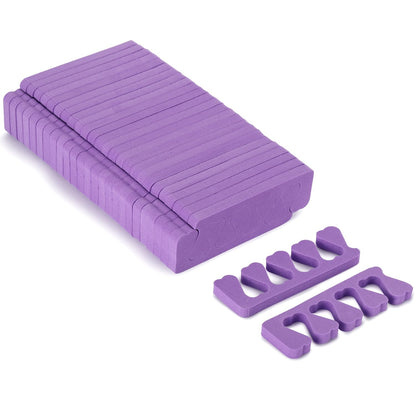 Toe Separators Set - 52 Pieces Premium Pedicure Tool, Spa Party Salon Polishing Separator (Black)