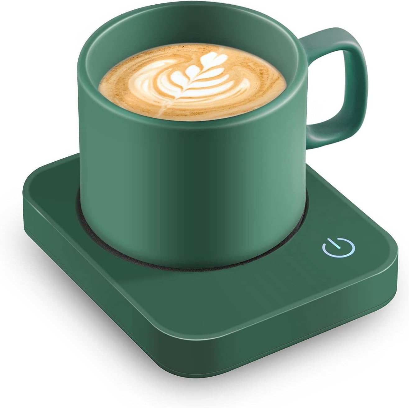 VOBAGA Coffee Mug Warmer for Desk with Auto Shut Off & 3-Temp Settings, Coffee Cup Warmer with Smart Safety Alert Home Office Accessory, Perfect for Coffee, Tea, Milk (Mug for Display)