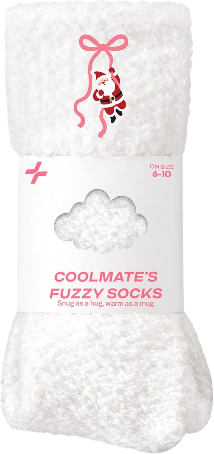 COOLMATE Fuzzy Socks for Women Gift Box – Cozy Soft Cloud Socks for Spa Home, Mother’s Day Gifts for Mom Grandma