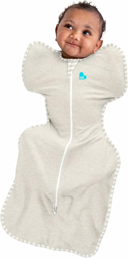 Love to Dream Swaddle UP, Baby Sleep Sack, Self-Soothing Swaddles for Newborns, Get Longer Sleep, Secure Fit Helps Calm Startle Reflex, New Born Essentials for Baby, 1.0 TOG, 13-19 lbs, Deep Olive