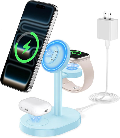 Mag-Safe Charger 3 in 1 Charging Station for iPhone Apple Watch AirPods
