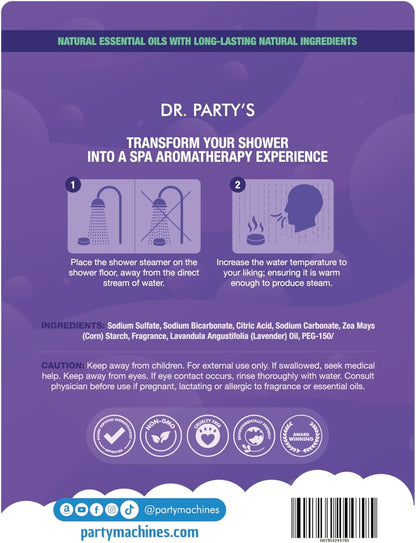 Shower Steamer - 5 Different scents - 14 Tablets per Package (Lavender)