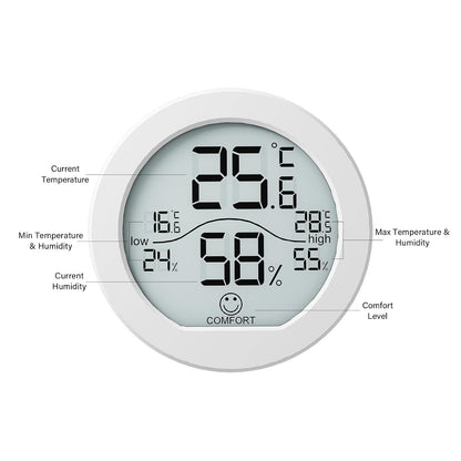 Indoor Digital Hygrometer Thermometer for Room Temperature Humidity Meter