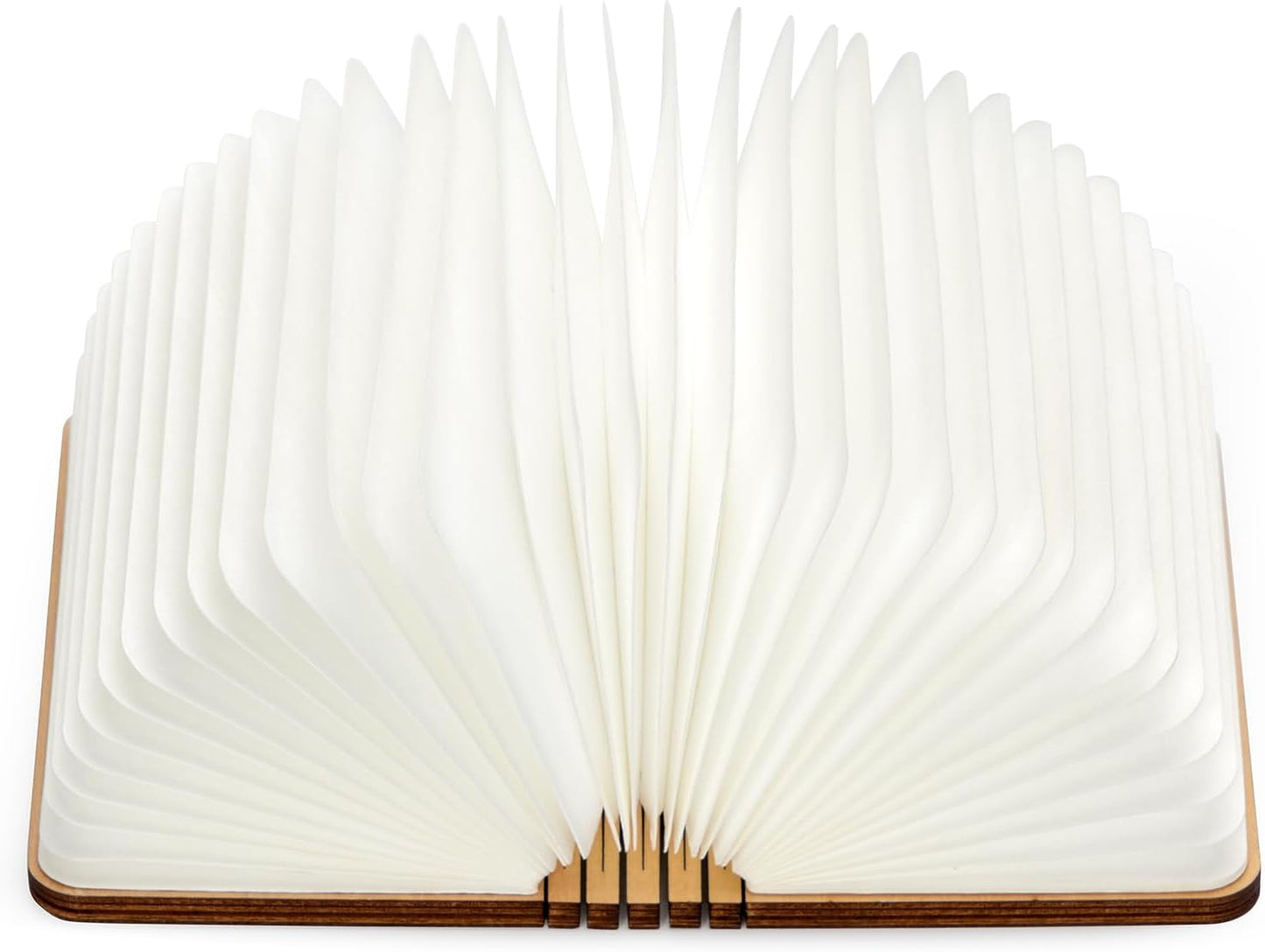 4.7 Inch Wooden Book Lamp, Book Lovers Gifts,Teacher Appreciation Gifts for Women, Folding Book Light, LED Ambient Lighting, Magnetic Mood Lighting for Home&Library Decor (Walnut)