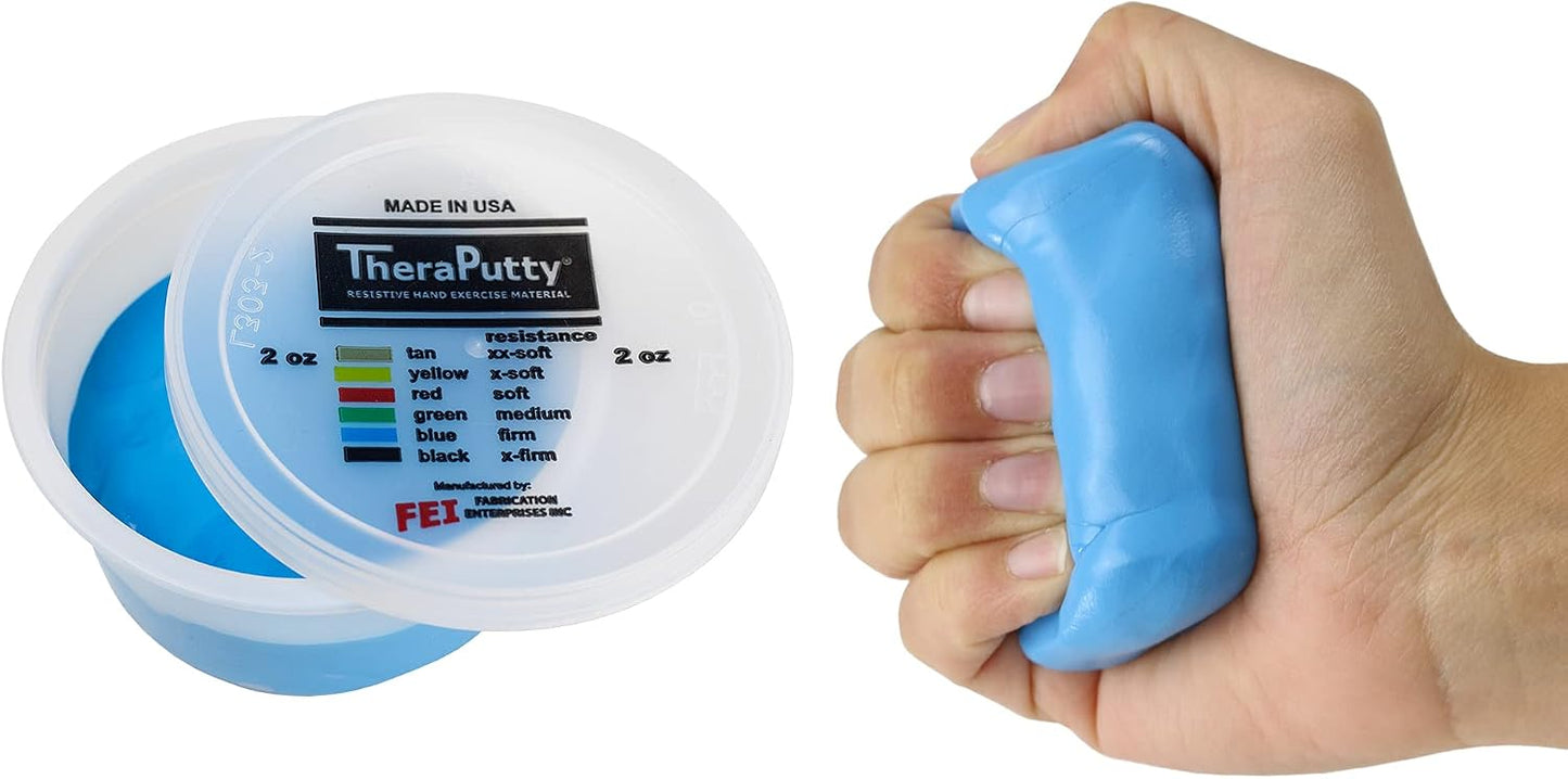 CanDo TheraPutty Standard Hand Exercise Putty For Rehabilitation, Exercises, Hand Therapy, and Occupational Therapy. Use To Strengthen Hand Muscles, Improve Fine Motor Skills, And Decrease Stress