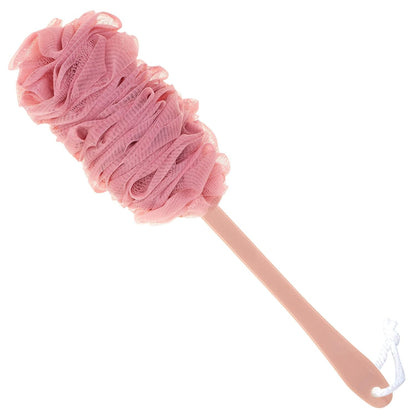 Back Scrubber for Shower, Loofah Long Handle Bath Body Brush, Soft Nylon Mesh Sponge On a Stick for Shower Men Women Kids Elderly, Exfoliating Scrub Cleaning Luffa for All Kinds of Skin(Blue)