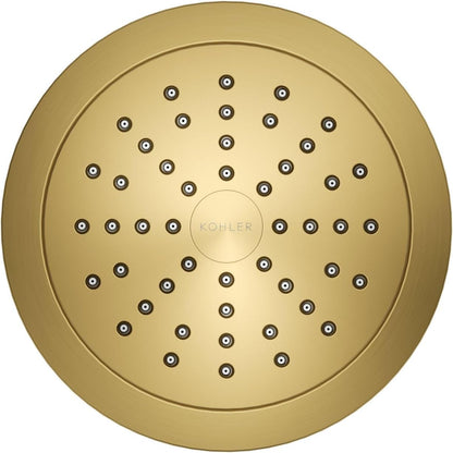 KOHLER 33631-Y-BN Cinq Round Single-Function Filtered Showerhead, Five-Layer Filtration, 2.5 GPM, Full Coverage Spray, Premium Durable Material, Vibrant Brushed Nickel