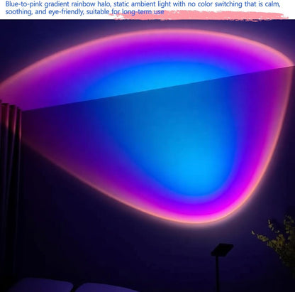 Jensense Sunset Lamp Golden Glow Closely Sunset Sunrise Feel Night Light Simple Mood Light Decor Bedroom Photography Live Streaming Background, NO APP, NO Color Changing