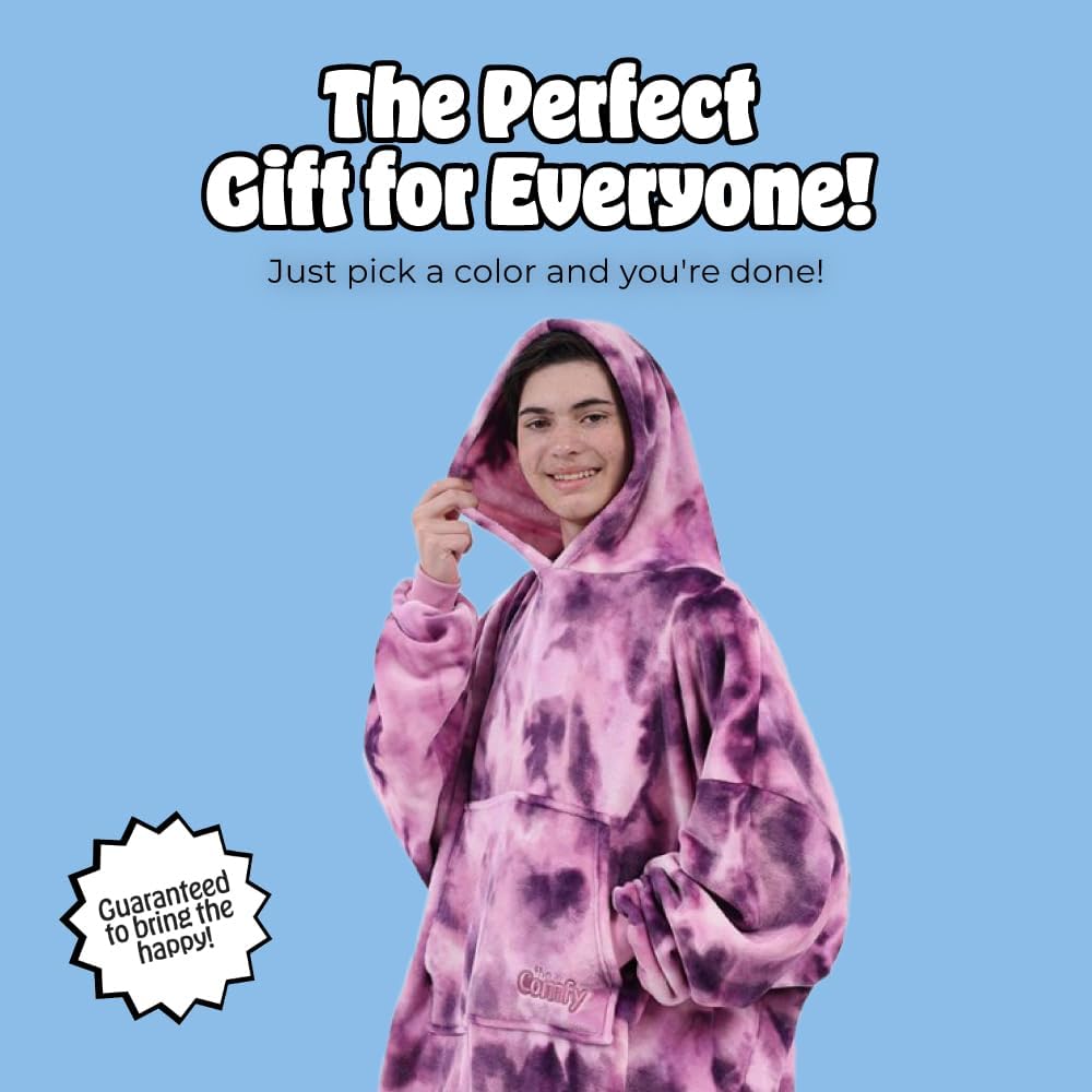 THE COMFY Dream | From Shark Tank | Patented | No Sherpa | Light Wearable Blanket Hoodie | Gift for Women & Men | One Size