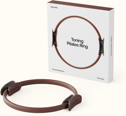 BetterMe Toning Pilates Ring – Magic Circle Pilates Ring for Strength & Flexibility – 15 Inch Fitness Ring for Home Pilates & Yoga Workouts