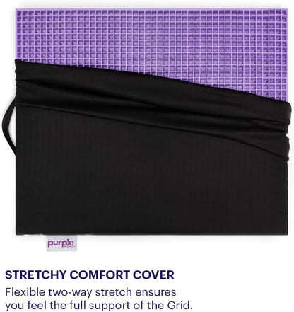 Purple Royal Seat Cushion, Portable 2 Inch Gel Seat Cushion, GelFlex Grid | Handles for Car, Office Chair, Stadium - Pressure-Reducing for Hard Seats, Temperature-Neutral, No-Slip - Made in USA