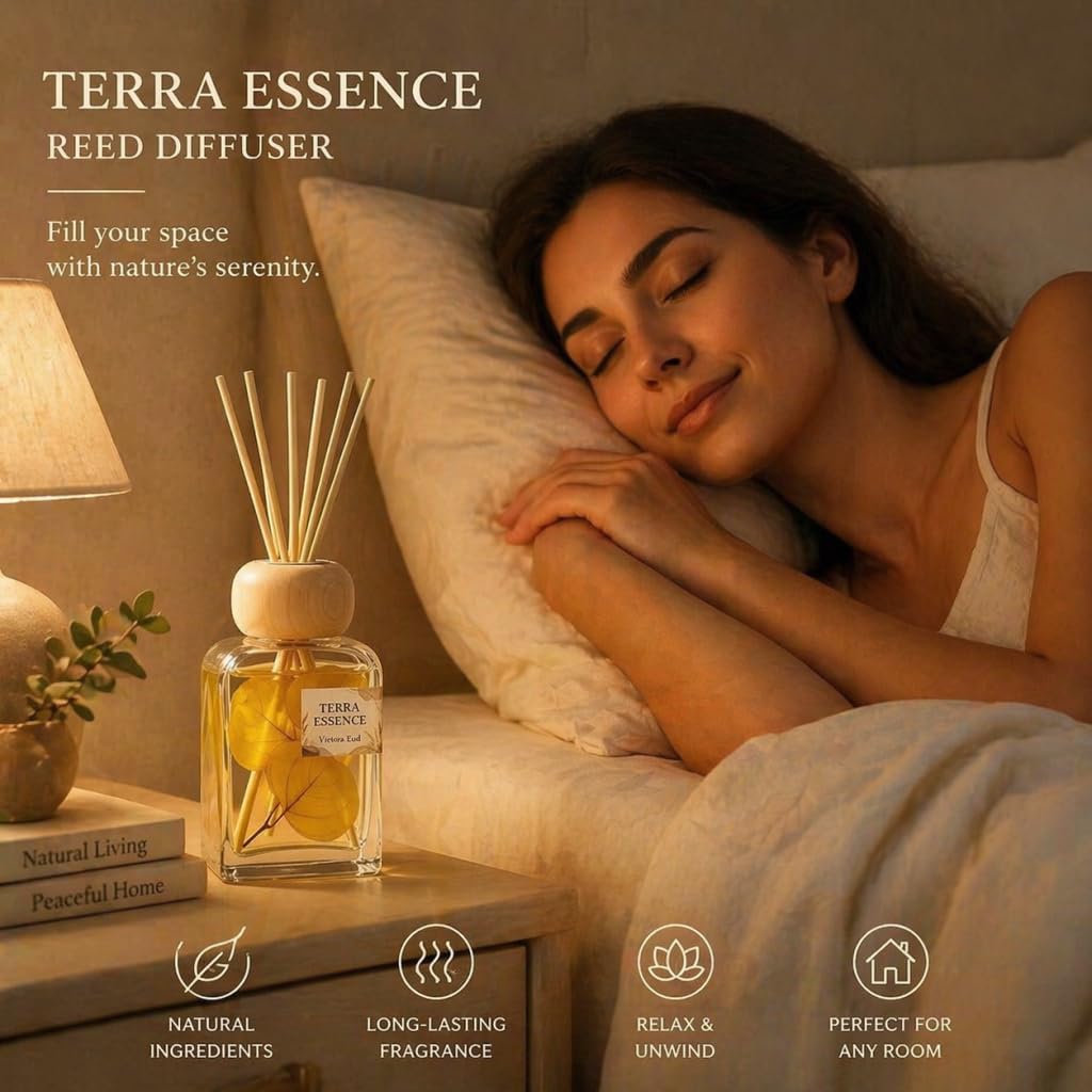 Luxury Hotel Scent Reed Diffuser 100ml (3.38oz) | No.1898 Hotel Collection Diffuser Oil Inspired by Ritz Carlton | Home, Bathroom & Office Decor | Long-Lasting Room Freshener Gift Set