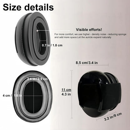Noise Reduction Ear Muffs, Sound Proof Ear Protection, Earmuffs for Sleeping Noise Cancelling