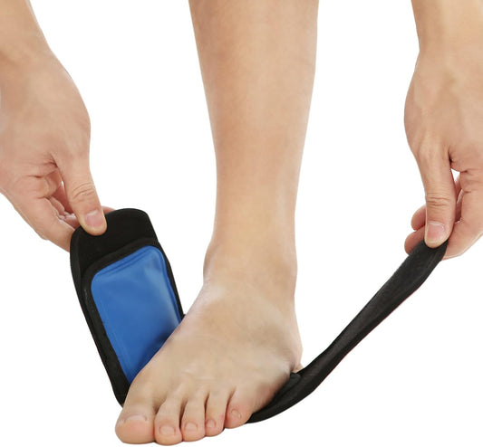 BODYPROX Cold & Hot Therapy Wrap, Reusable Gel Pack for Pain Relief. Great for Sprains, Muscle Pain, Bruises, Injuries, Etc. (Foot, Arm, Elbow, Ankle).
