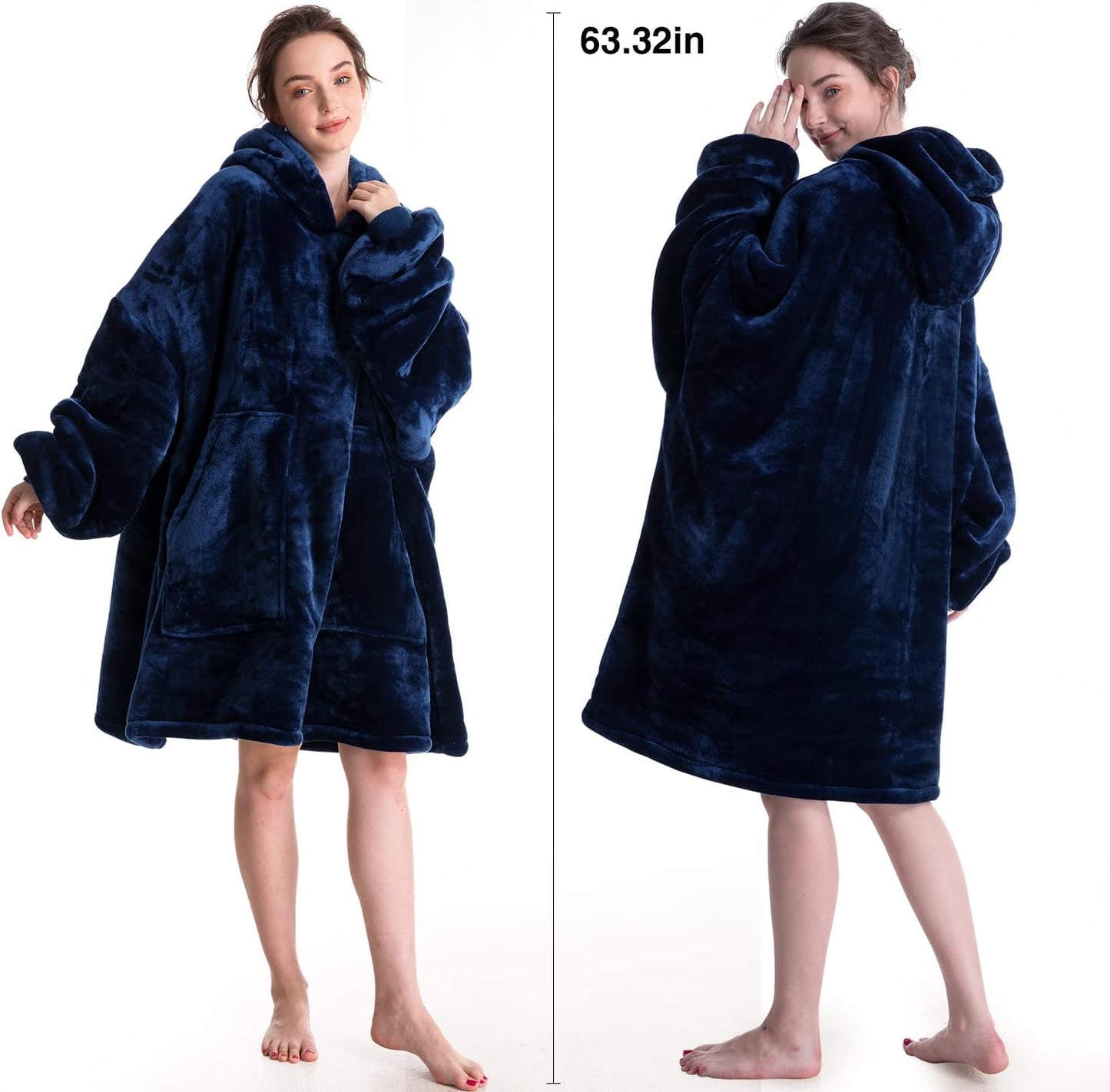 Aemicion Strawberry Blanket Hoodie,Oversized Sherpa Wearable Hooded Blanket,Warm Cozy Sweatshirt Gifts for Women Girls Adult