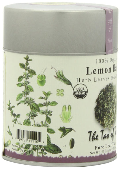 The Tao of Tea, Lemon Balm Herbal Tea, Loose Leaf, 2.0 Ounce Tin