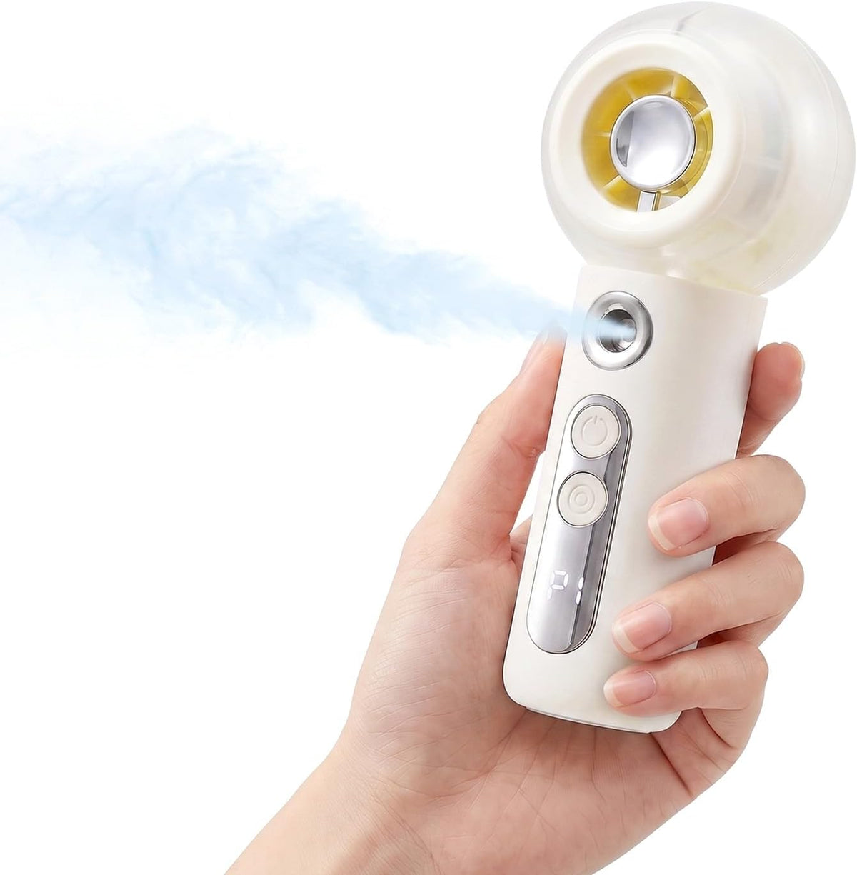 Portable Handheld Misting Fan, Rechargeable Mini Fan with LED Display
