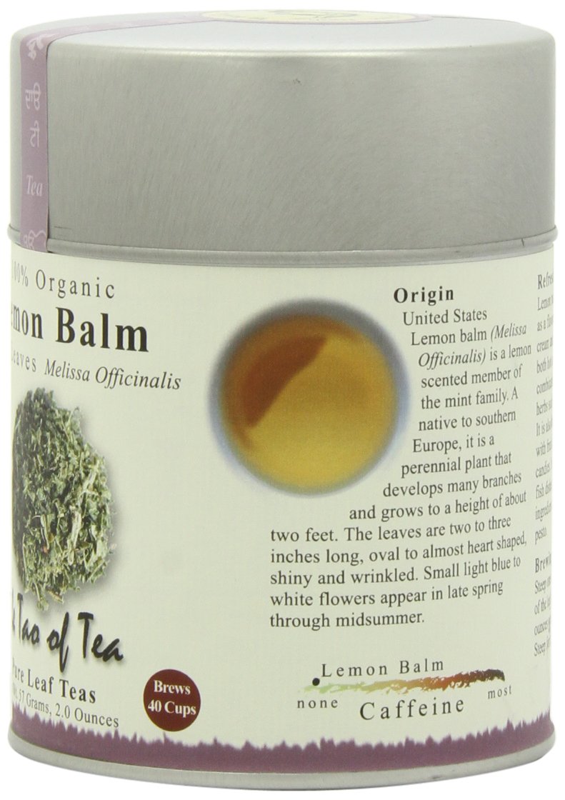 The Tao of Tea, Lemon Balm Herbal Tea, Loose Leaf, 2.0 Ounce Tin