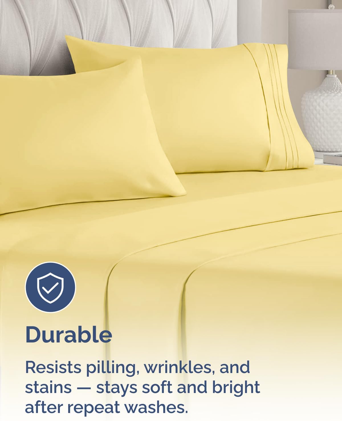Standard Pillow Cases Set of 10 - Ultra Soft Hotel Quality Pillowcase Covers - Comfy, Cozy & Wrinkle Free - Shrink, Stain and Fade Resistant - Machine Washable Pillow Protectors - 10 Pcs Set - White - Colors B