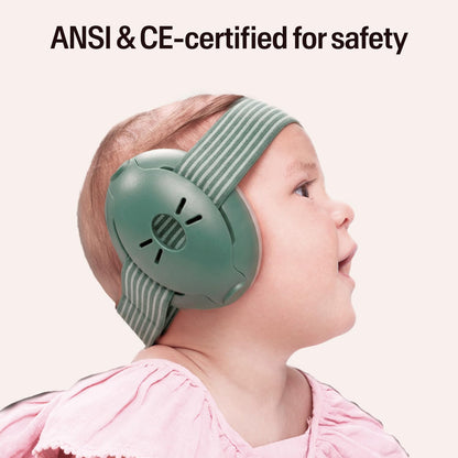 Alpine Muffy Baby Ear Protection for Babies and Toddlers up to 36 Months - CE & ANSI Certified - Noise Reduction Earmuffs - Comfortable Baby Headphones Against Hearing Damage & Improves Sleep - Blush