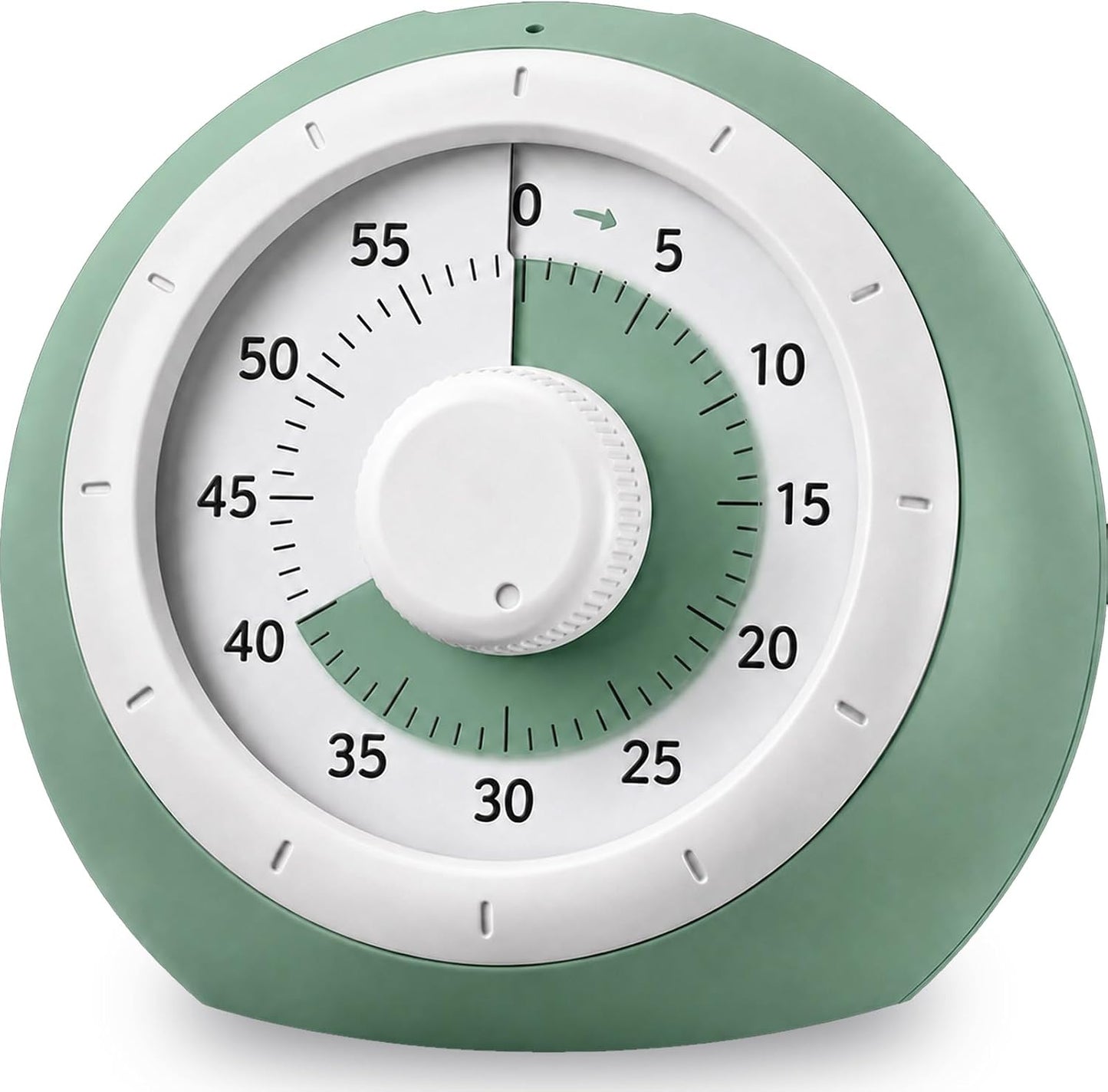 Visual Timer for Kids, 60-Minute Silent Countdown for Classroom, Home, Office, Kitchen, Rainbow Pattern Desk Timer, Time Management Tools with Silent Operation, Pomodoro Timer (Green)